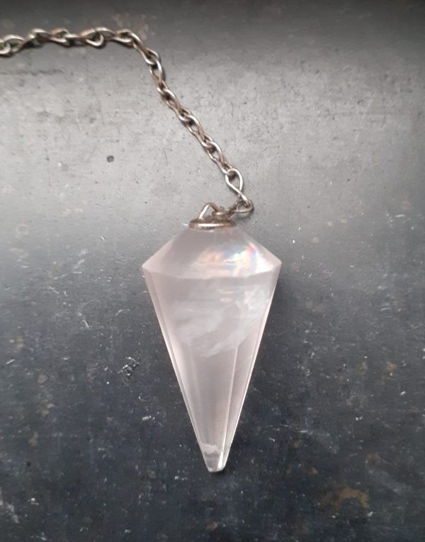 Edelsteen Pendel Rozenkwarts
